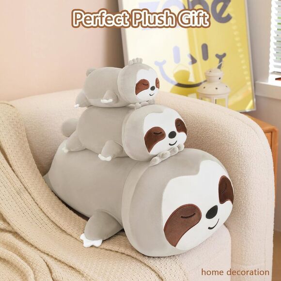 Sqeqe Weighted Sloth Plush, Weighted Sloth Stuffed Animal For Anxiety, Cute Slo - Picture 6 of 7